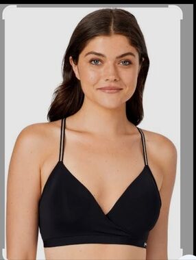 Kindly Youra Women’s Black  Wrap Bralette Size XL